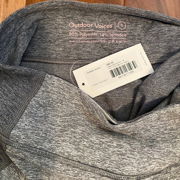 NWT Outdoor Voices 7/8 Tri-Tone Warmup Legging - Picture 5 of 6